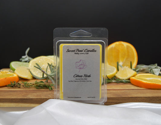 Citrus Herb Scented Wax Melt